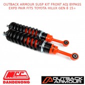 OUTBACK ARMOUR SUSP KIT FRONT ADJ BYPASS EXPD PAIR FITS TOYOTA HILUX GEN 8 15+